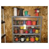 4) Shelves of Various Gauges of Electrical Wire