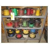 3) Shelves of Various Gauges of Electrical Wire