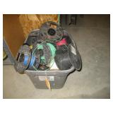 Tote of Various Gauges of Electrical Wire