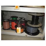 Shelf of Various Gauges of Electrical Wire