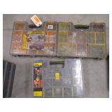 4) Storage Totes w/ Contents; Electrical Terminals