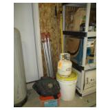 Tripod, Propane Tank, Roofing Nails, Tool Belt