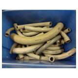 3) Totes of Various Sizes PVC Fittings