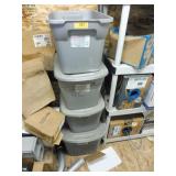 4) Totes of Rob Roy PVC Coated Fittings