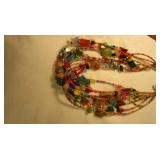 2) Multiple Colored & Shaped Necklaces