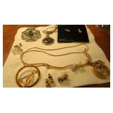 Necklaces, 2) Brooches, 5) Earrings