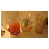 3) Collectible Water Pitchers
