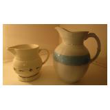 Water Porcelain Nightstand Pitcher and