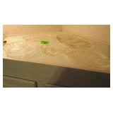Vintage Glassware, 2) Divided Serving Dishes