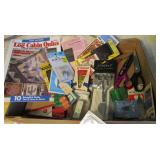 Large Assortment of Sewing Items, Crochet Hoops,