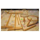 Crochet Hoop With Holder Quilt Stand,