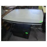 Retro Kitchen Table, Sharp Microwave