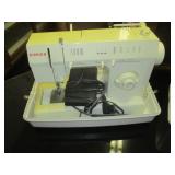 Singer Sewing Machine With Case, TV Stand