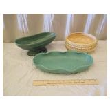 Brush USA Teal Planter, Caliente Handmade CA