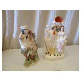 2) Staffordshire Statues