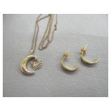 Necklace And Earring Set 10k