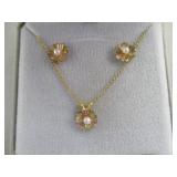 Necklace And Earring Set 12k