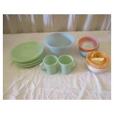 Fire-King Plates, Bowls, Coffee Cups