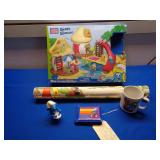 Smurf Mega Bloks, Windup, Mug, 1981 Smurf Wall