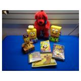 Sponge Bob Clock Bank Candy Dispenser, Drink