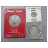 Limited Edition Struck by Franklin Mint Solid