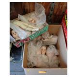Boxes Of Doll Heads And Body Parts