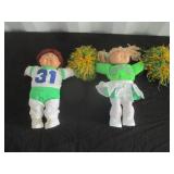 2) Cabbage Patch Dolls With Sportswear