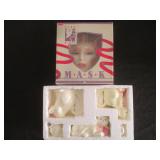 Ceramic Cat Cream & Sugar Bowls, Clay Art Mask