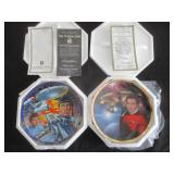 2) Star Trek Collector Plates