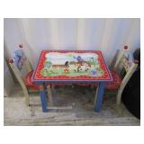 Childs Table and 2) Chairs