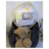 Beanbag Chair with Large Teddy Bear and Canopy