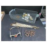 Wire Basket, Horse Tack, Bells