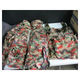 2) Camoflage Jackets and 2) Vests