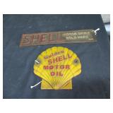 Shell Oil Cast Iron Signs