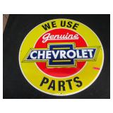 Chevrolet Parts Enamel Sign