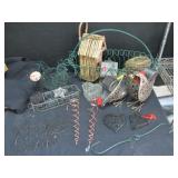 Wire Decor, Birds Nest, Frogs