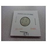 1891 Seated Liberty Dime