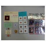 Medallions, Mint Error, Stamp, Basketball Cards