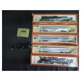 2) Tyco Electric Train Engines, 3) Cars,
