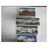4) Hess Battery Operated Die Cast Collector Trucks