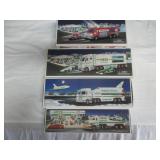 4) Hess Battery Operated Die Cast Collector Trucks