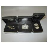 3) Harley Davidson .025 Sterling Silver Collector