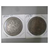 1878 & 1882-O Morgan Silver Dollars