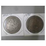 1878 & 1882-O Morgan Silver Dollars