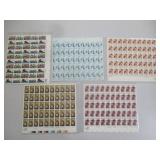 5) 15c Sheets Of Stamps, USA Olympics, Frances