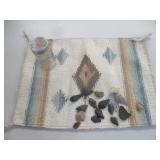 Wool Placemat, Arrow Heads, Glass Jar