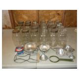 2 Doz. Quart Jars and Canning Supplies