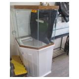 Corner Fish Tank With Stand And Supplies