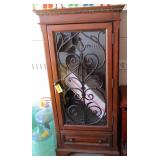Beautiful Wood Cabinet with Shelves and Drawer