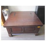 Wood End Table With Storage
